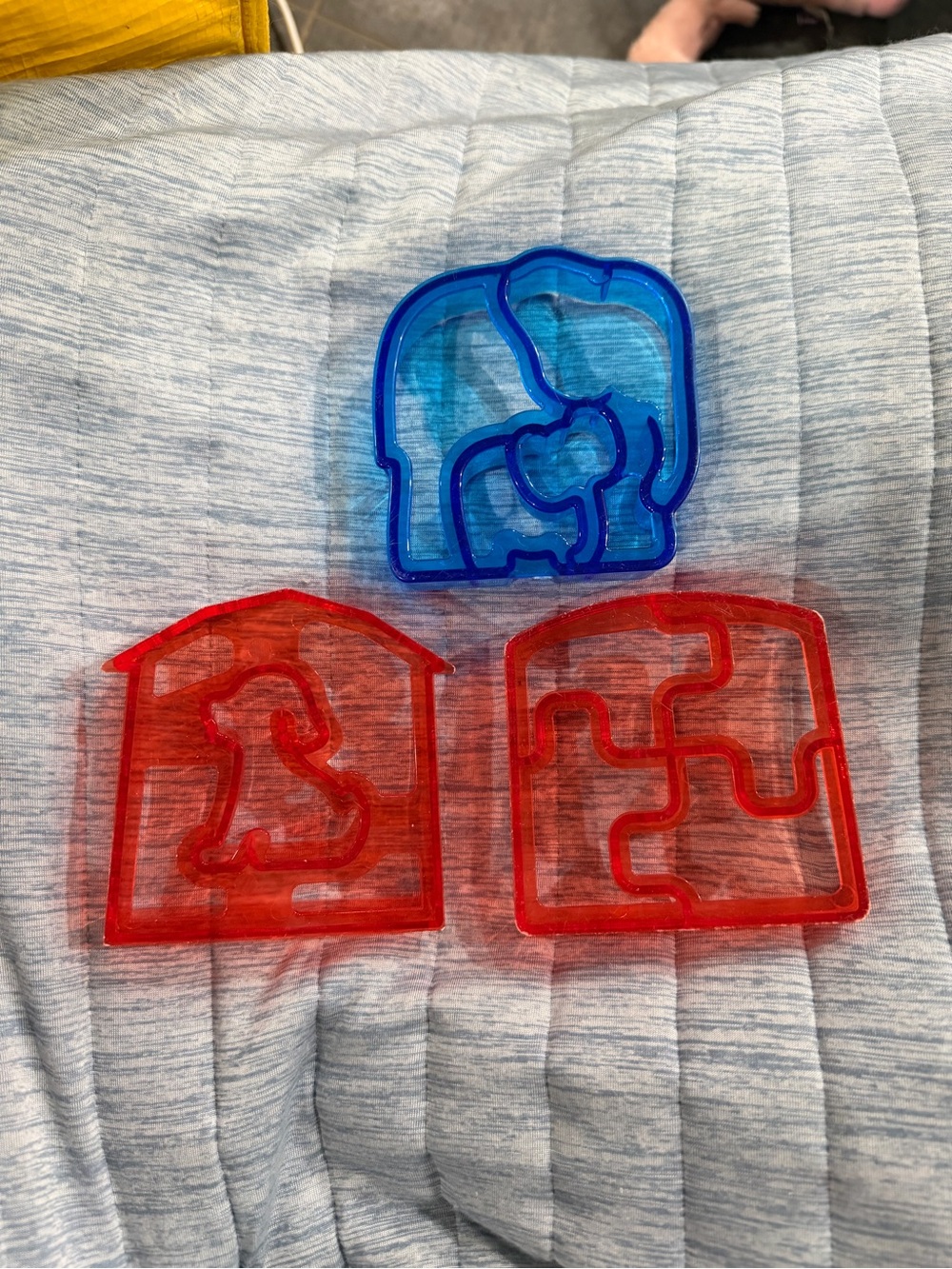 Kids Toast, Sandwich, Animal, Dog, Elephant, Cookie Cutter Set of 3